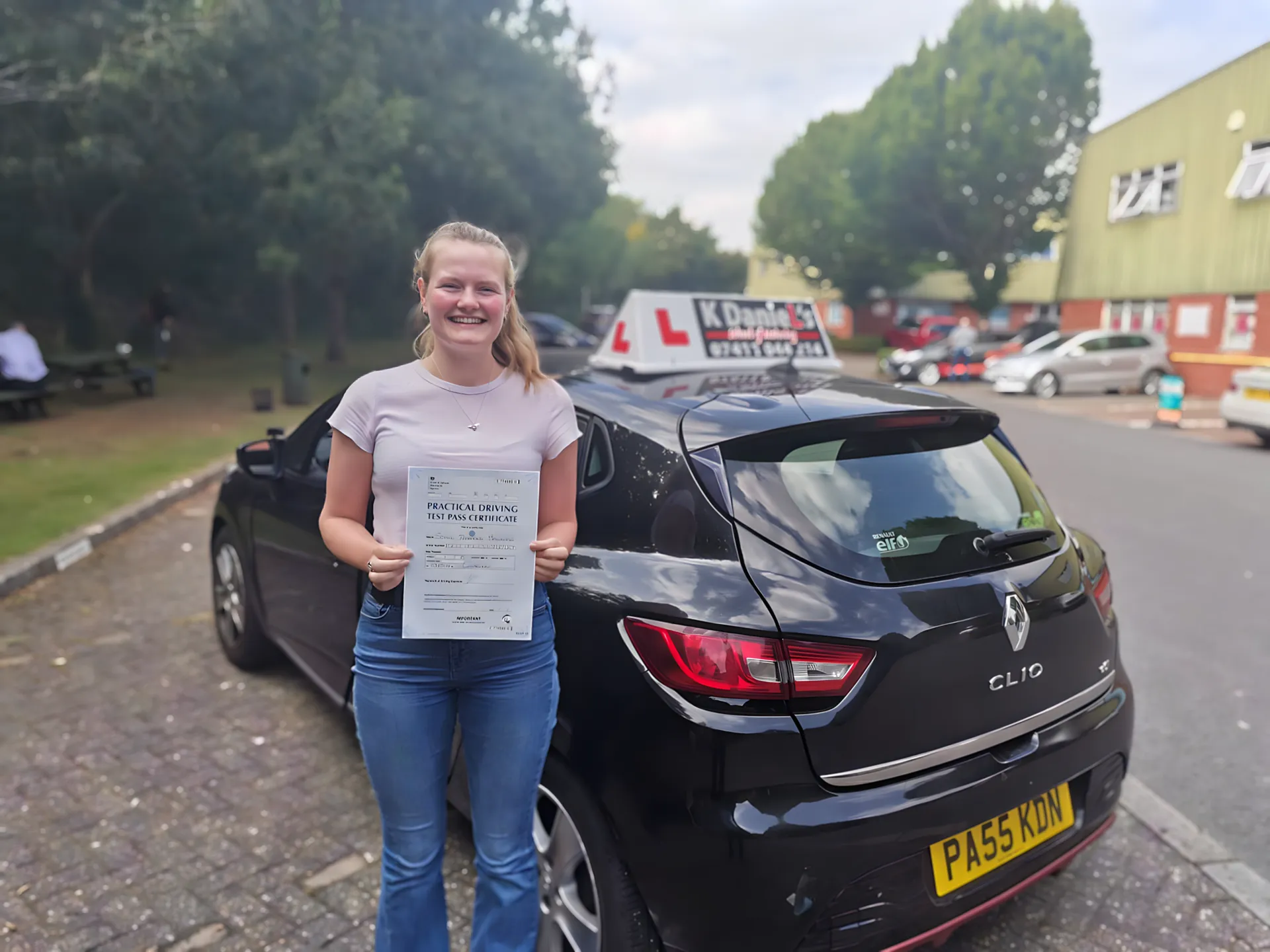 Successful driving test pass