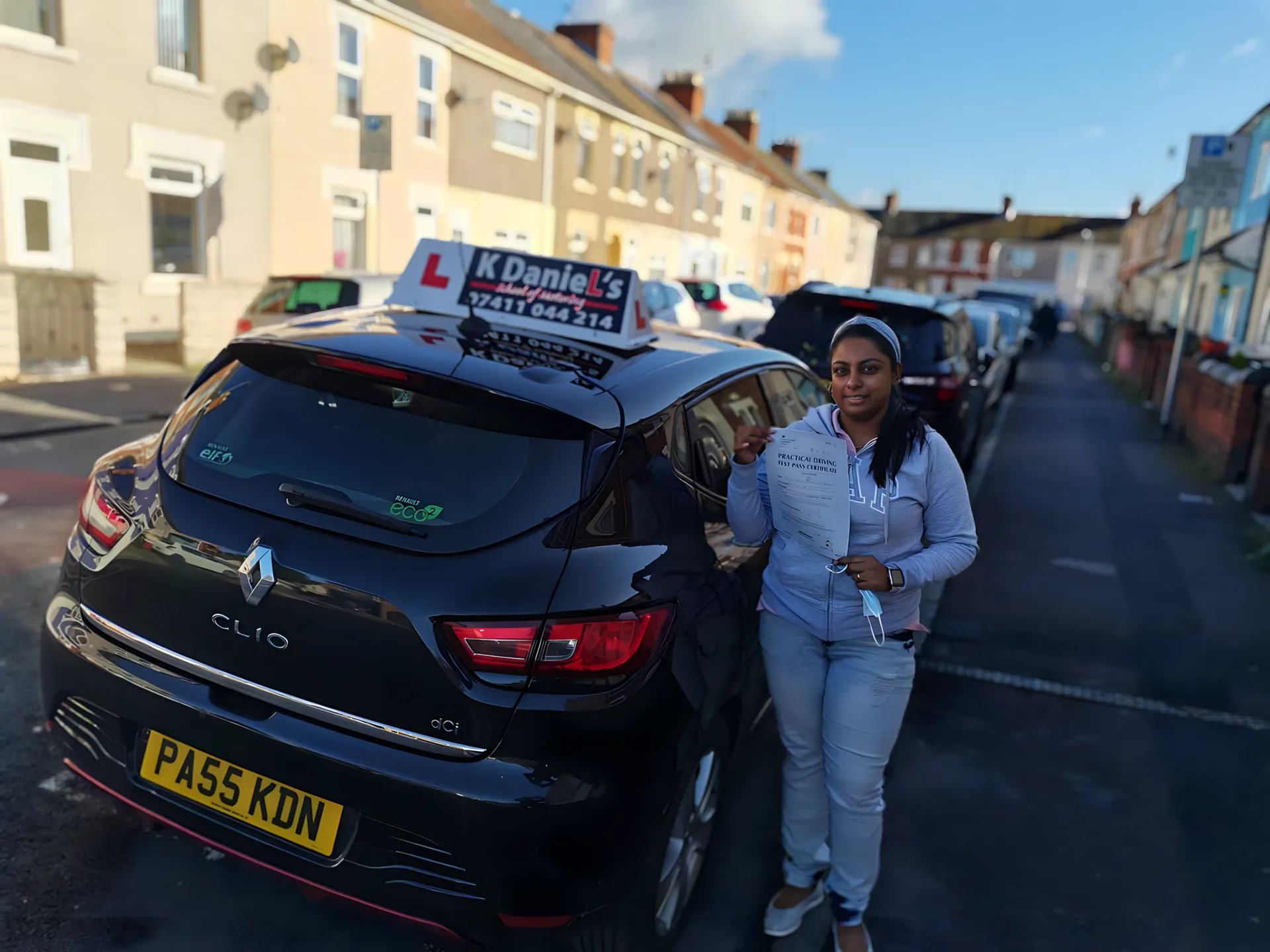 Successful driving test pass