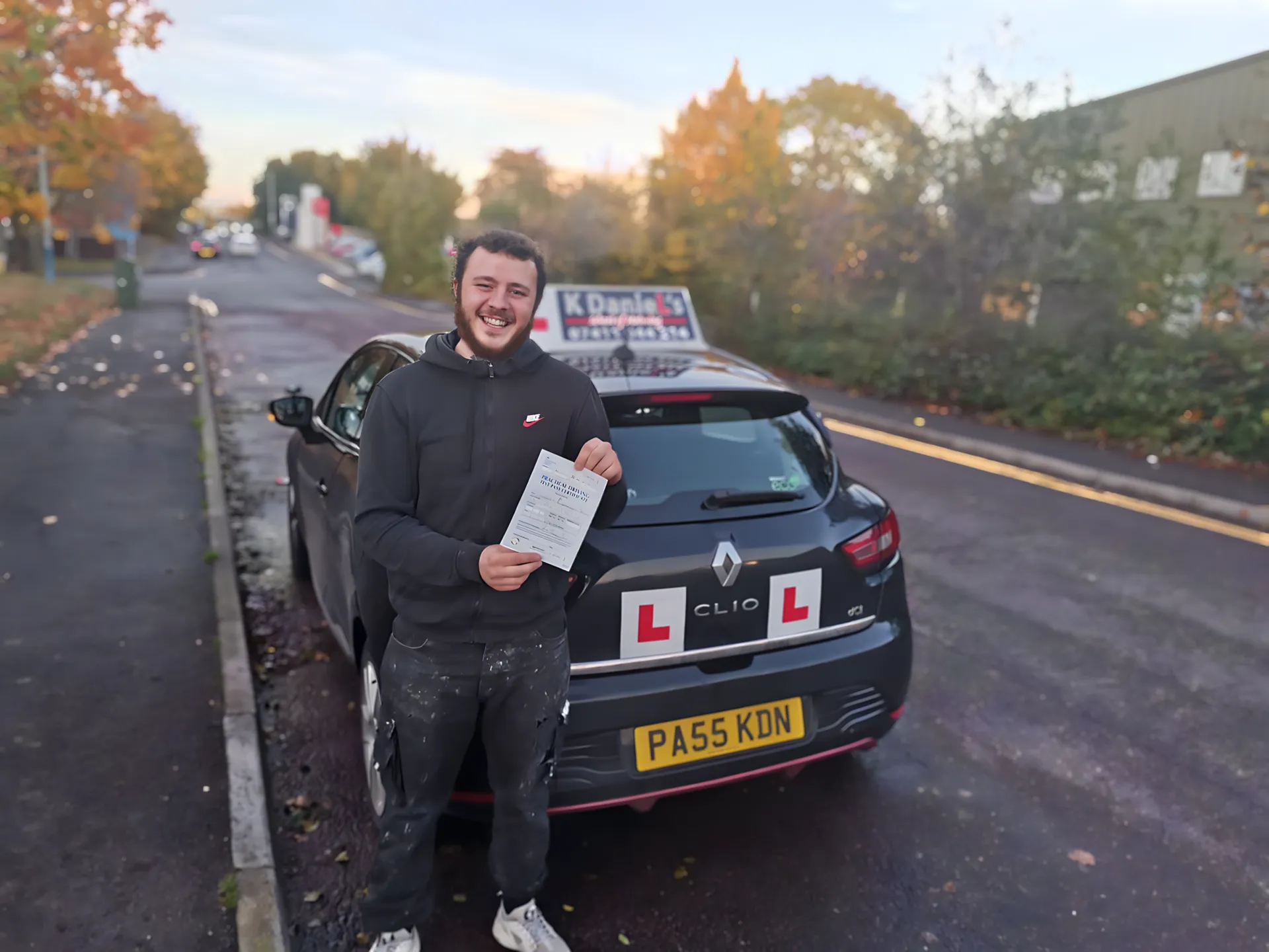 Successful driving test pass