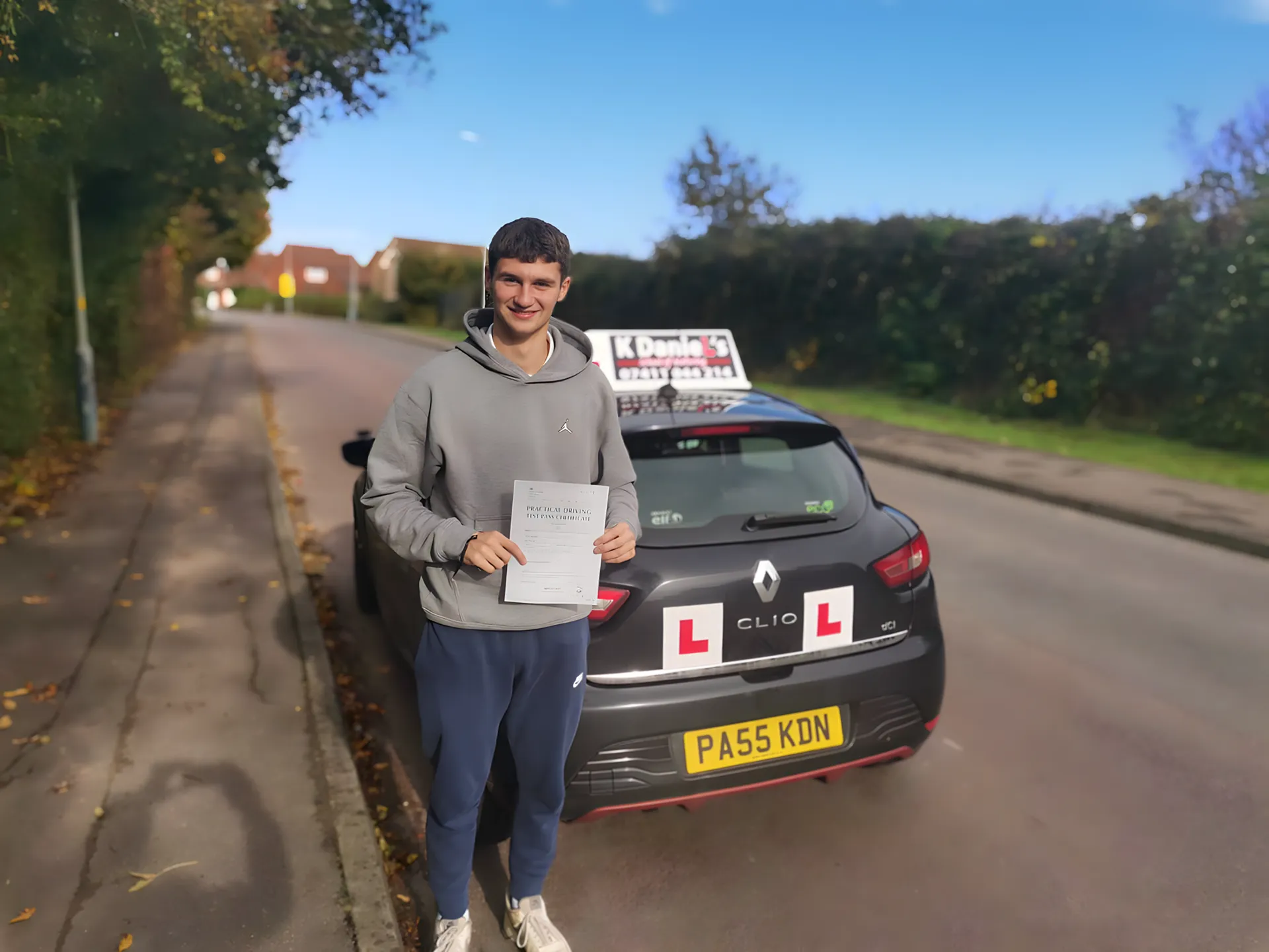 Successful driving test pass