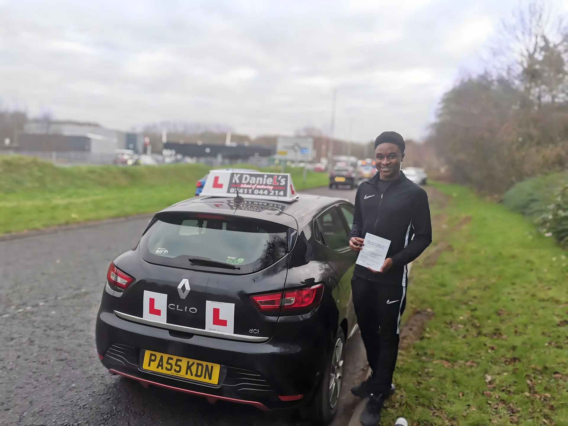 Successful driving test pass