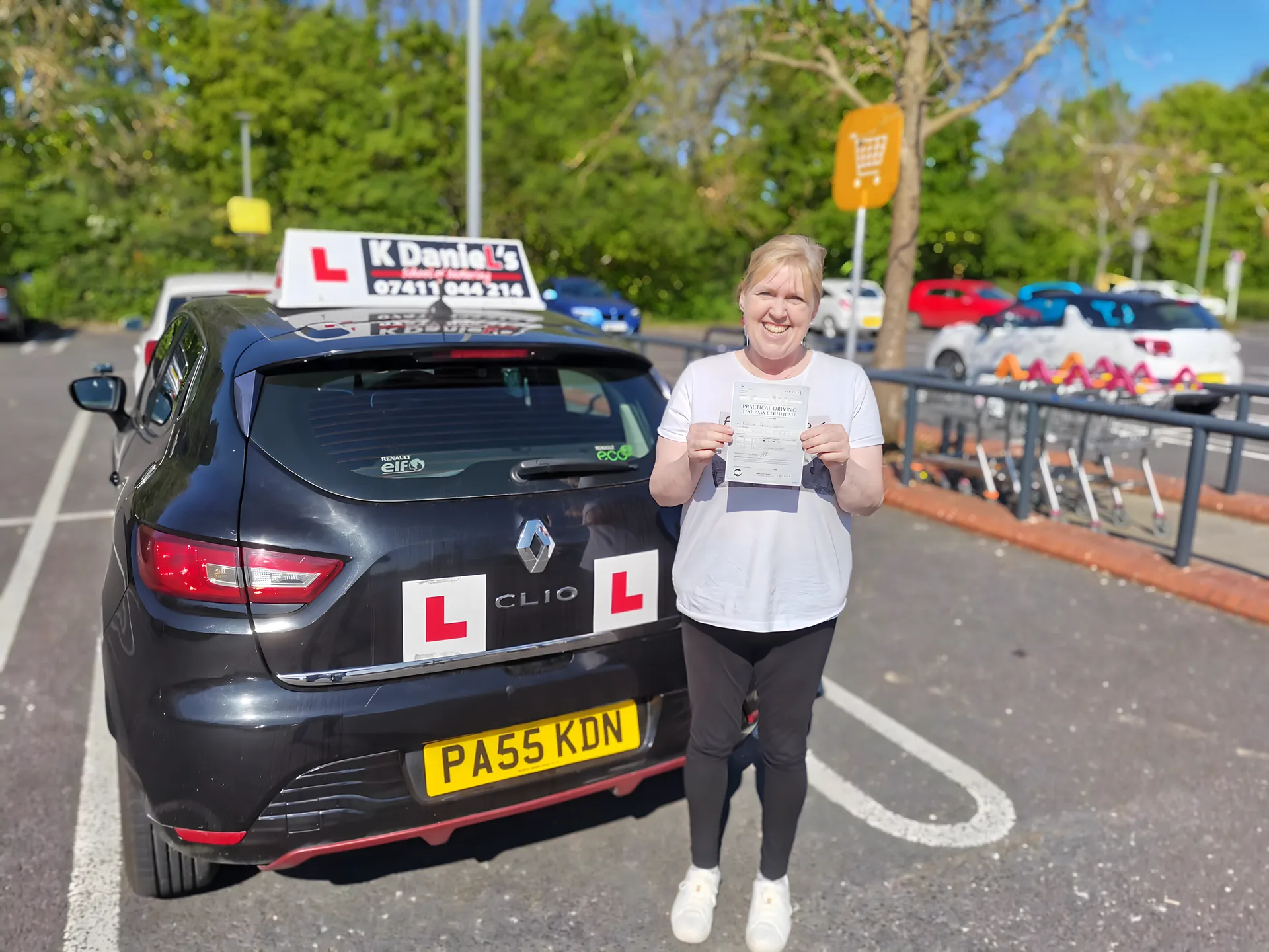 Successful driving test pass