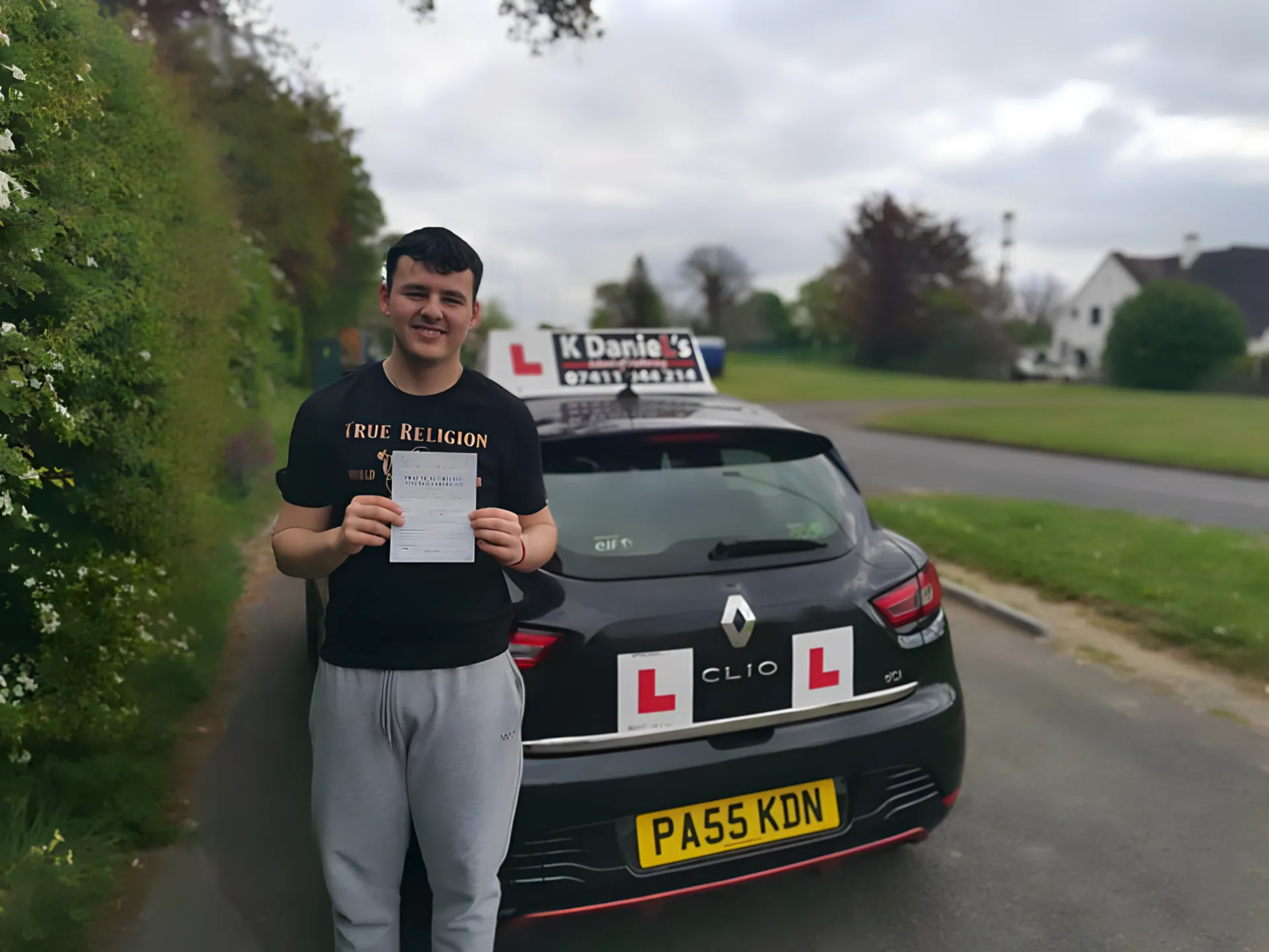 Successful driving test pass