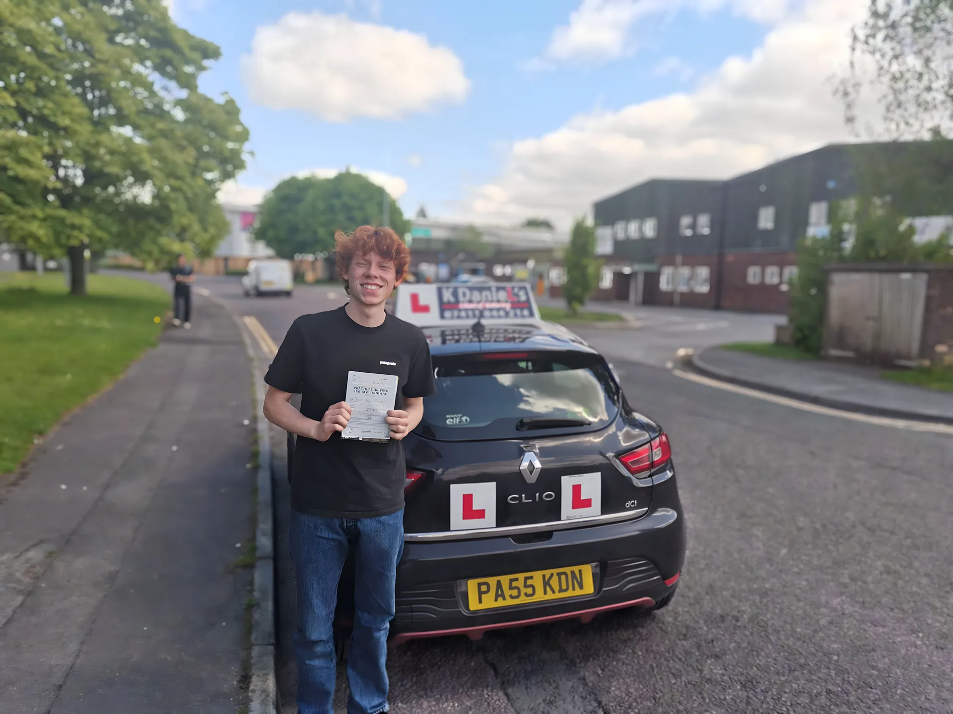 Successful driving test pass