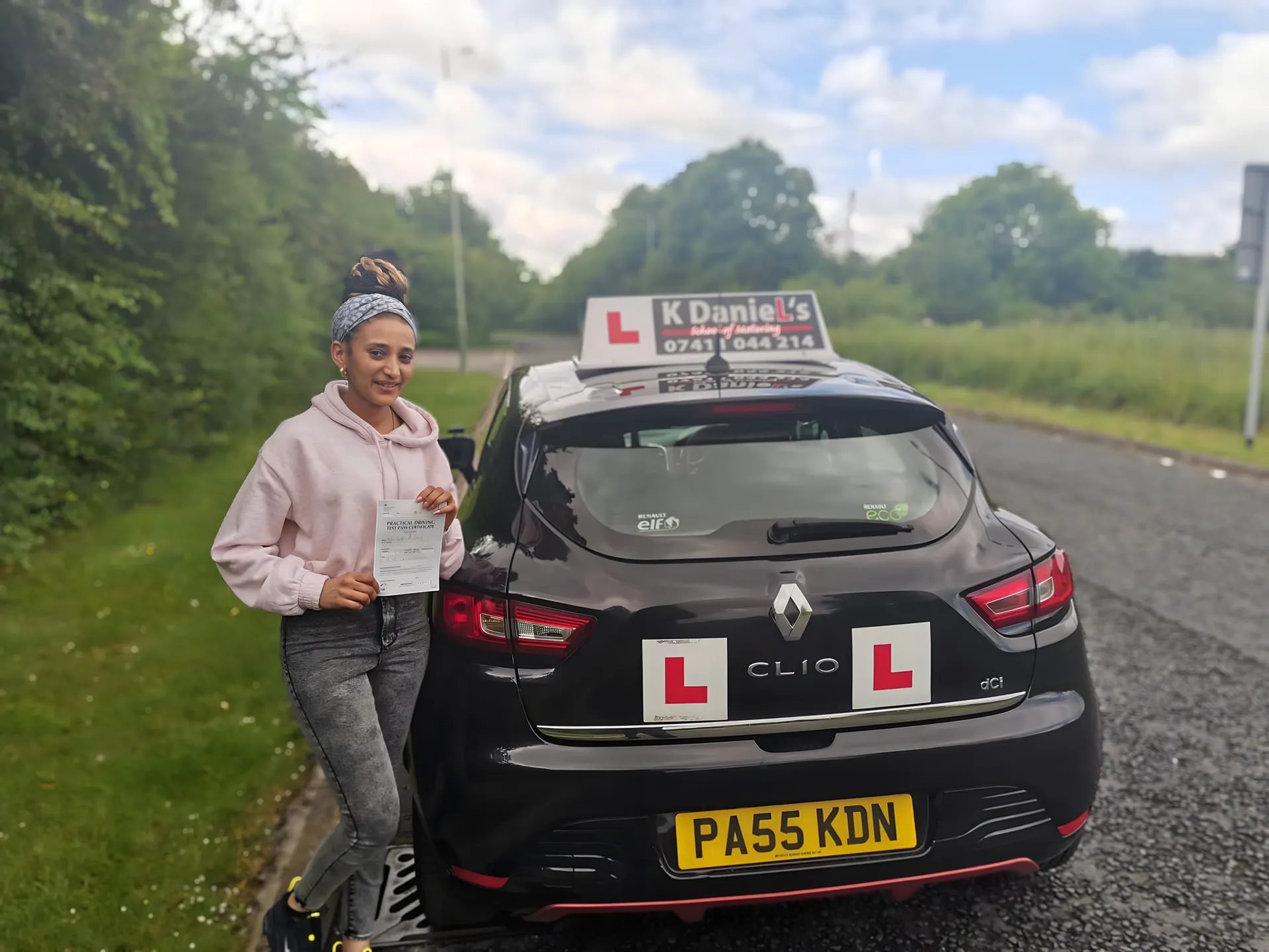 Successful driving test pass