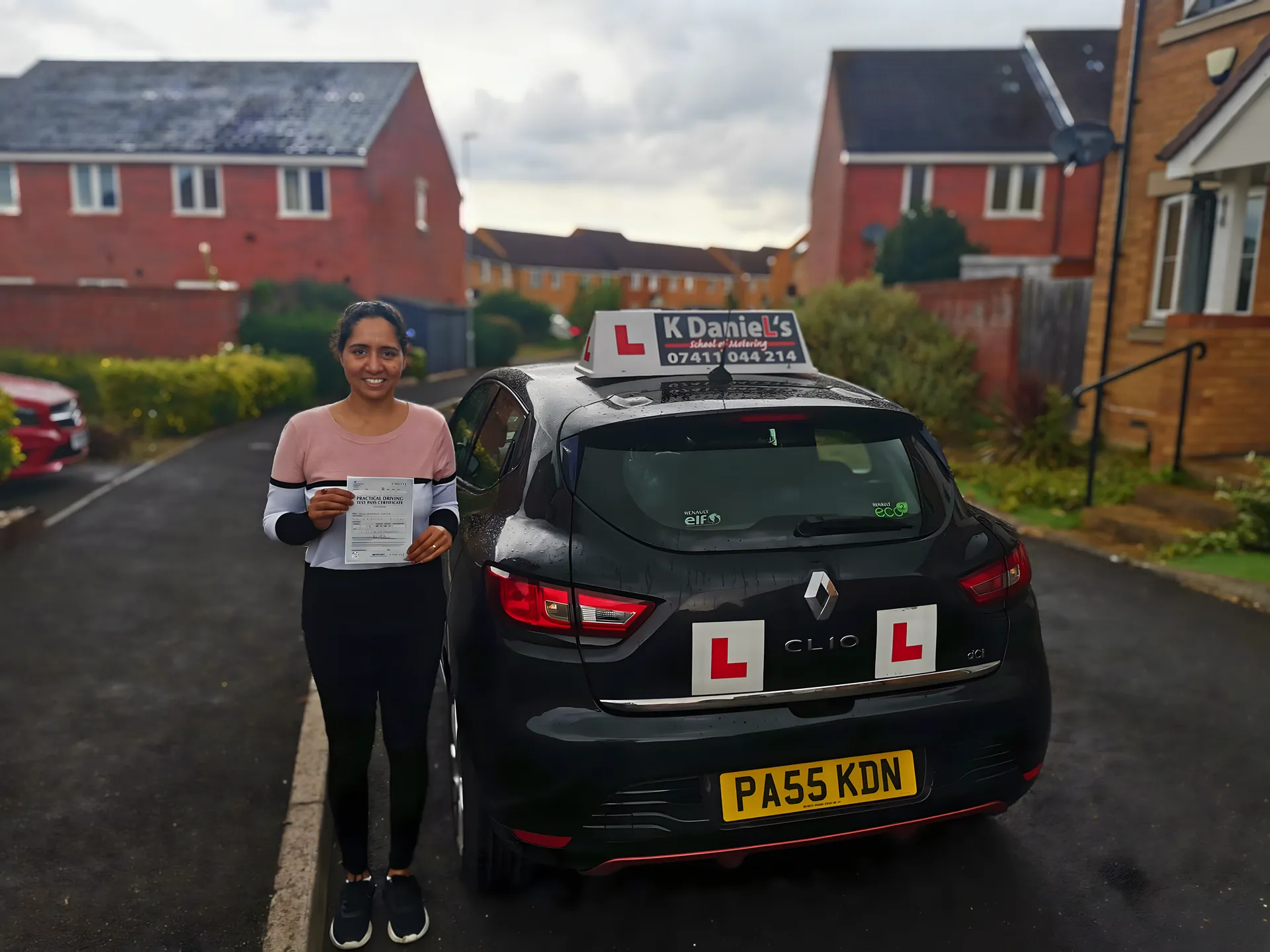 Successful driving test pass