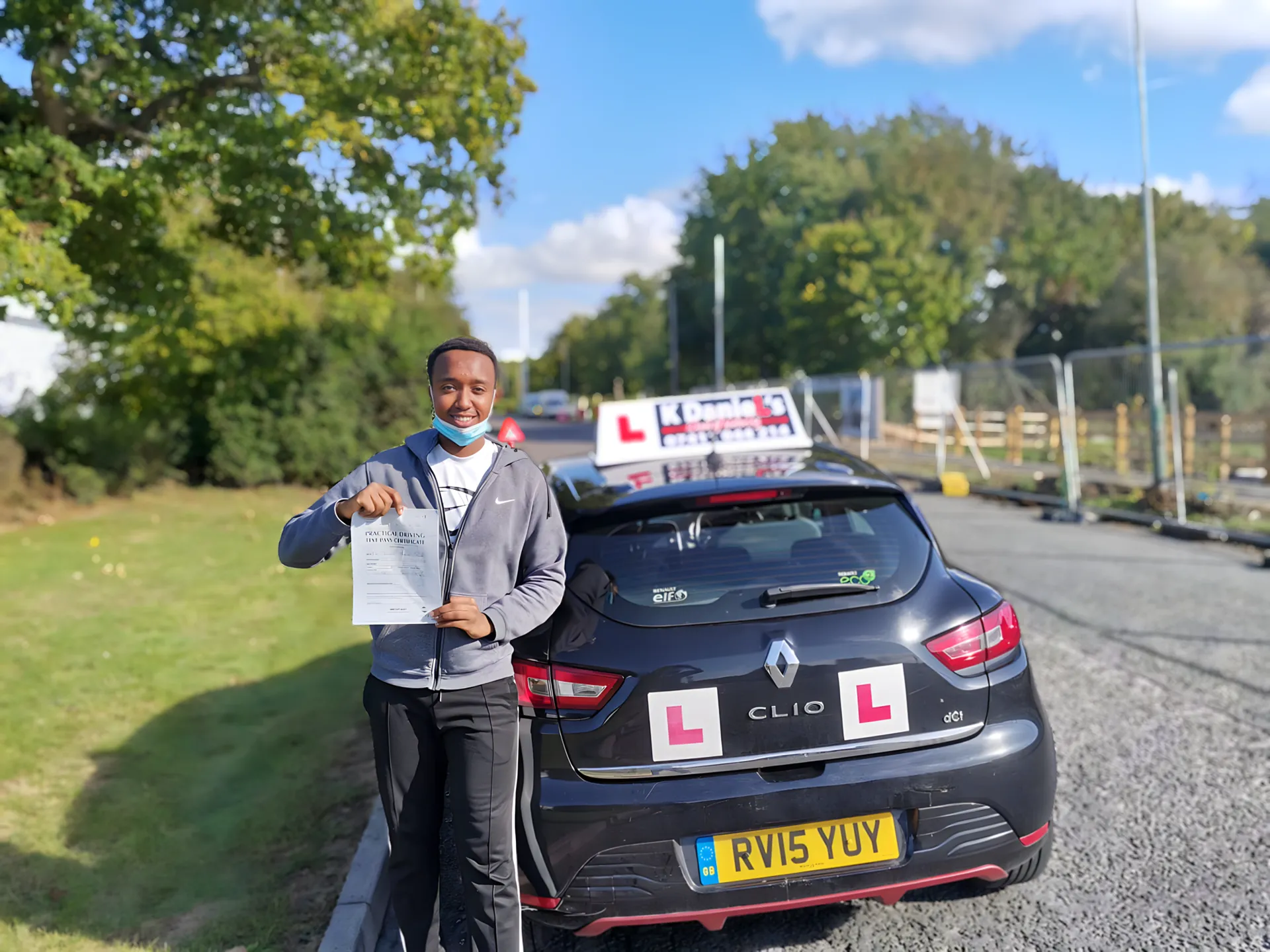 Successful driving test pass