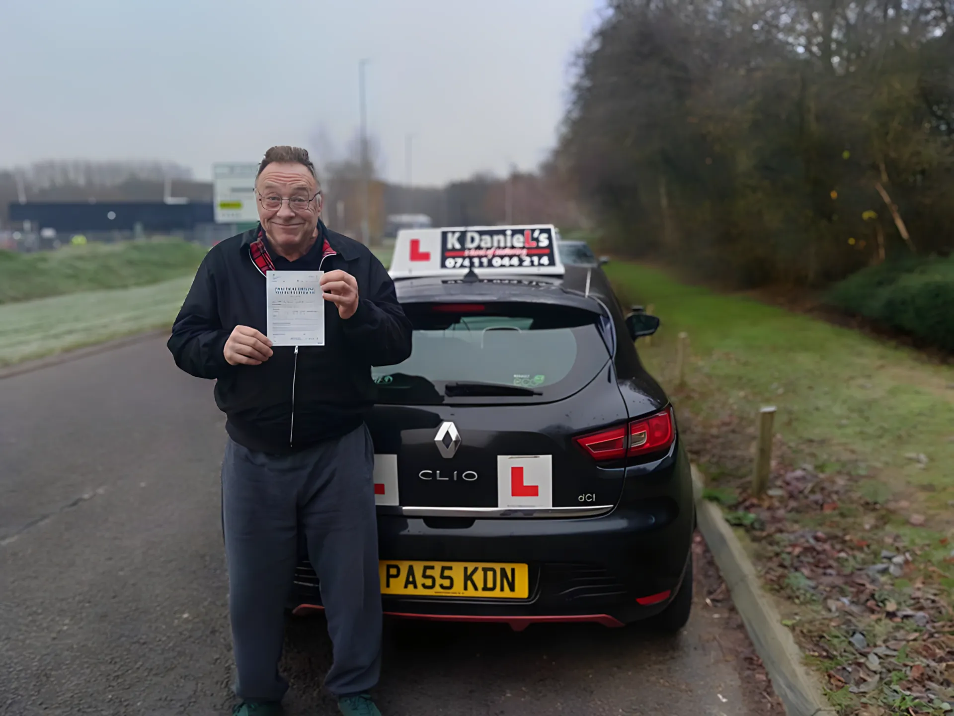 Successful driving test pass