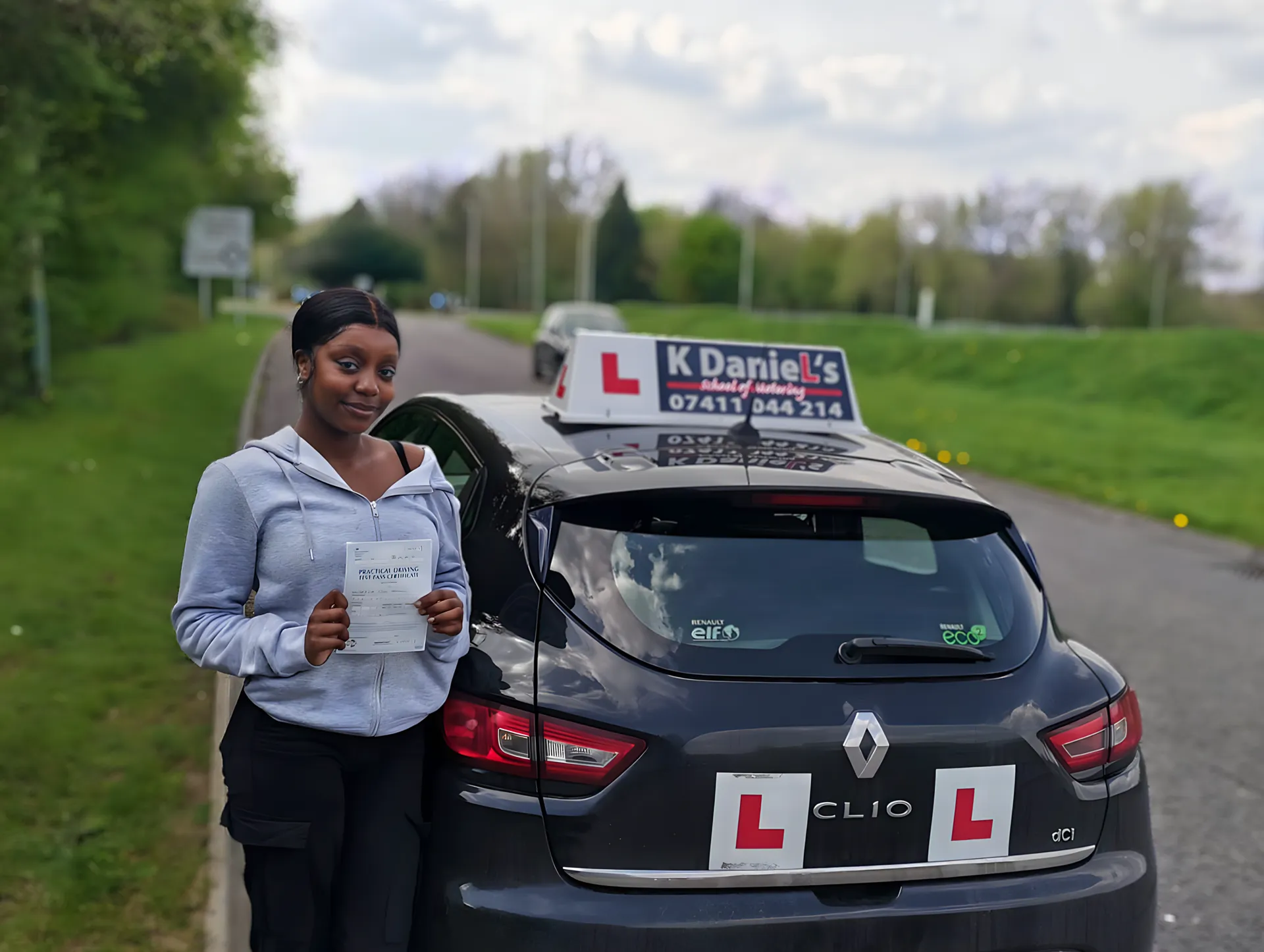 Successful driving test pass